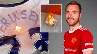 Liga Inggris: Fans Tottenham Bakar Jersey Christian Eriksen usai Sepakat Gabung MU
