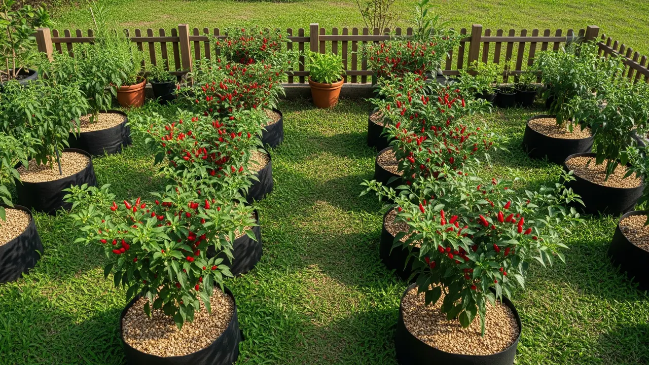 Model Kebun Cabai Rawit Tanpa Tanah