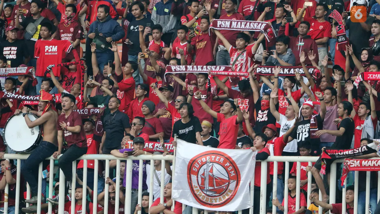 Suporter PSM Makassar Piala AFC