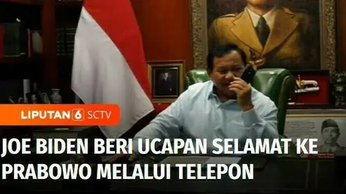 VIDEO: Joe Biden Beri Ucapan Selamat Kepada Prabowo Subianto Melalui Telepon