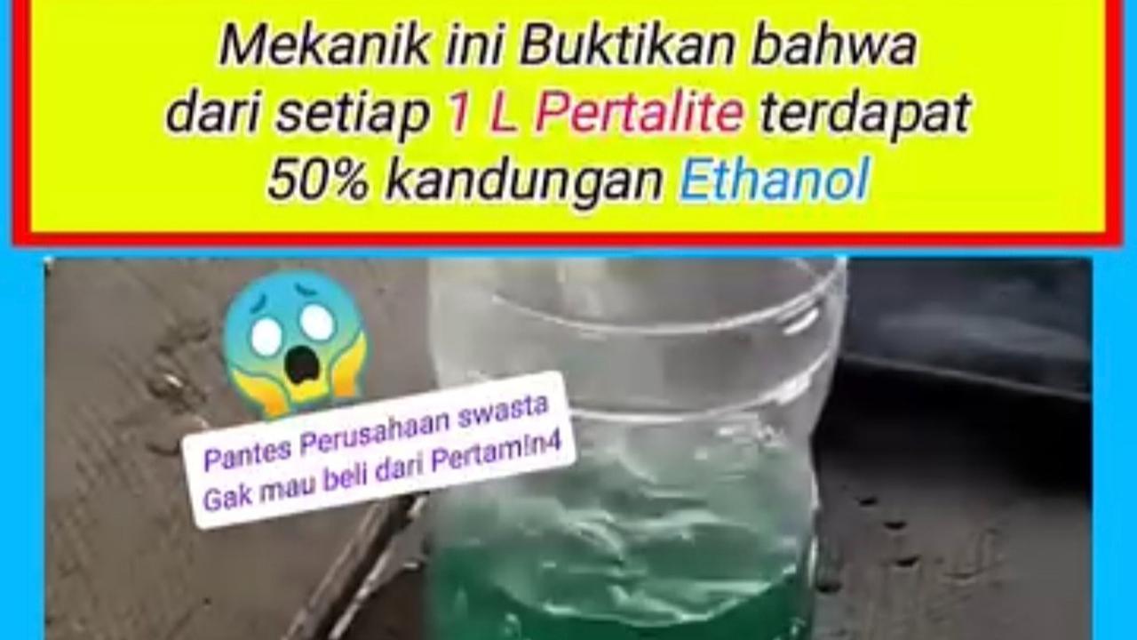 Viral Mekanik Tes Kandungan Ethanol di Pertalite