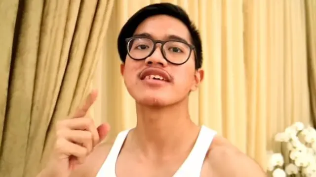 Kaesang Pangarep pakai singlet (Twitter/@kaesangp)