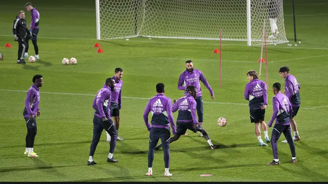 Latihan Real Madrid Jelang vs Valencia di Piala Super Spanyol