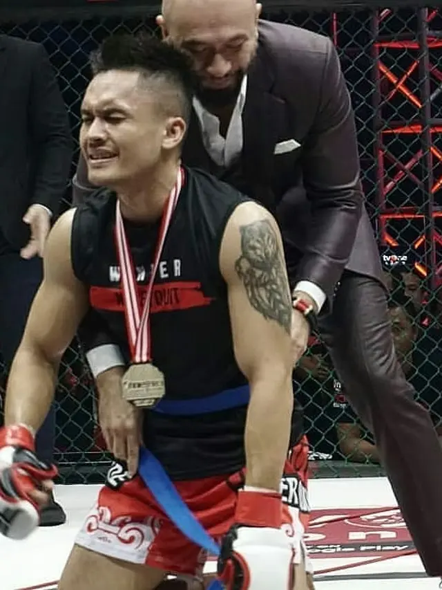 Momen Kemenangan Randy Pangalila (sumber: instagram/randpunk)