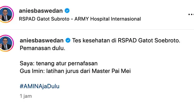Unggahan Anies Baswedan. (Foto: Dok. Instagram @aniesbaswedan)