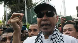Munarman bebas murni setelah menjalani tiga tahun hukuman pidana atas kasus tindak pidana terorisme. (merdeka.com/Imam Buhori)