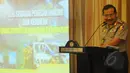 Wakapolri Komjen Pol Badrodin Haiti saat menjadi pembicara dalam acara seminar hukum "Demokratisasi dalam Penegakan Hukum" di Jakarta, Senin (23/3/2015). (Liputan6.com/Herman Zakharia) 
