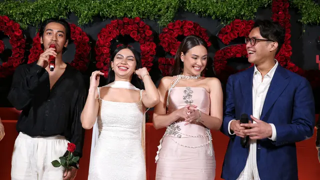 Potret Glamor Duo Bestie Ariel Tatum dan Caitlin Halderman di Gala Dinner A Business Proposal