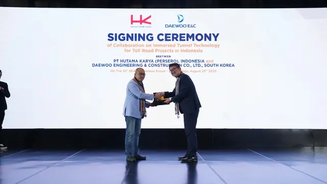 PT Hutama Karya (Persero) dipercaya mengerjakan studi pembangunan terowongan bawah laut untuk tol akses IKN.