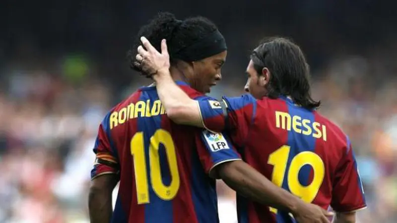 Ronaldinho dan Messi