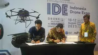 PT Bentara Tabang Nusantara (BETA-UAS) dan Terra Drone mengumumkan kerja sama strategis untuk mengekspor drone produksi dalam negeri ke pasar internasional. (Dok BETA-UAS)