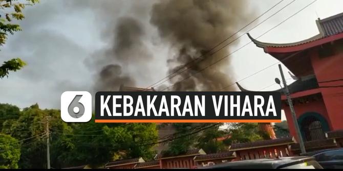 VIDEO: Kebakaran Klenteng Sam Poo Kong Akibat Lilin