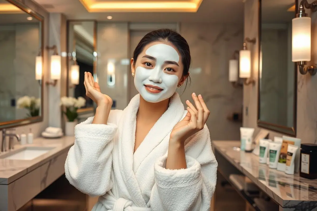 cara memakai masker wajah