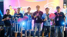 Melesat dengan Jaringan Tri, Ini Kemeriahan Roaring Night Tri di Jambi/Istimewa.