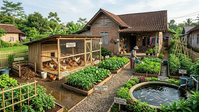 Inspirasi Integrated Farming dengan Ayam, Lele, dan Sayuran