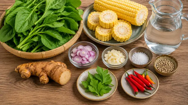 Resep Sayur Bening Bayam Jagung