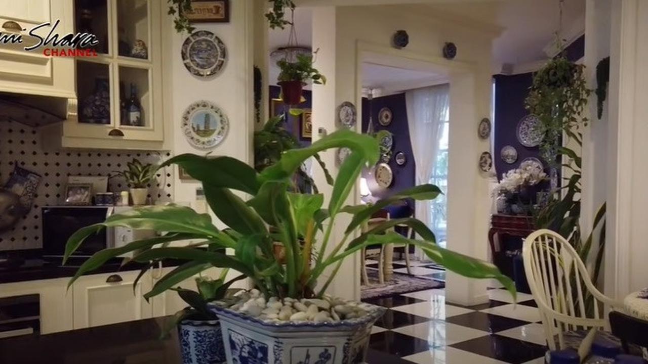 Bertema Jungle House, 8 Potret Dapur Yuni Shara yang Vintage dengan Banyak Tanaman dan Keramik