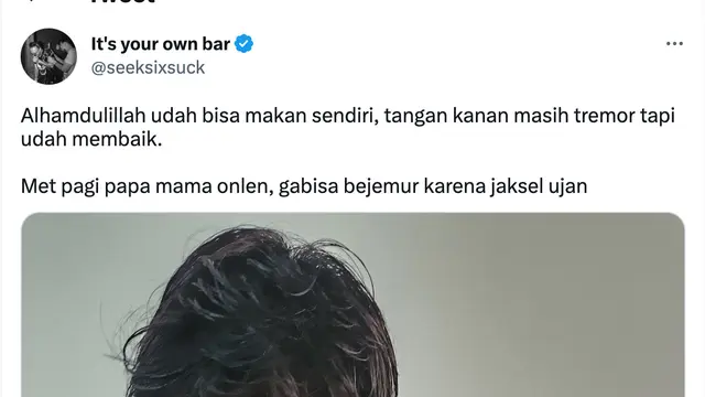 Cuitan Jonathan Latumahina ayah David Ozora. (Foto: Dok. Twitter @seeksixsuck)