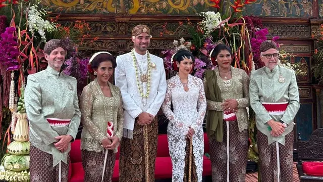 Penikahan anak Susi Pudjiastuti, Nadine Kaiser dengan Geoffrey Alain Gerald pada Minggu 25 Agustus 2024