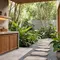 8 Desain Tempat Cuci Outdoor yang Menyatu dengan Taman, Ide Estetis Kekinian