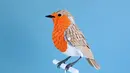 Untuk menyelesaikan satu buah burung kertas, Diana menghabiskan waktu 2-5 hari, tergantung pada tingkat kerumitan dan ukuran burung. (facebook.com/DianaBeltranHerrera)