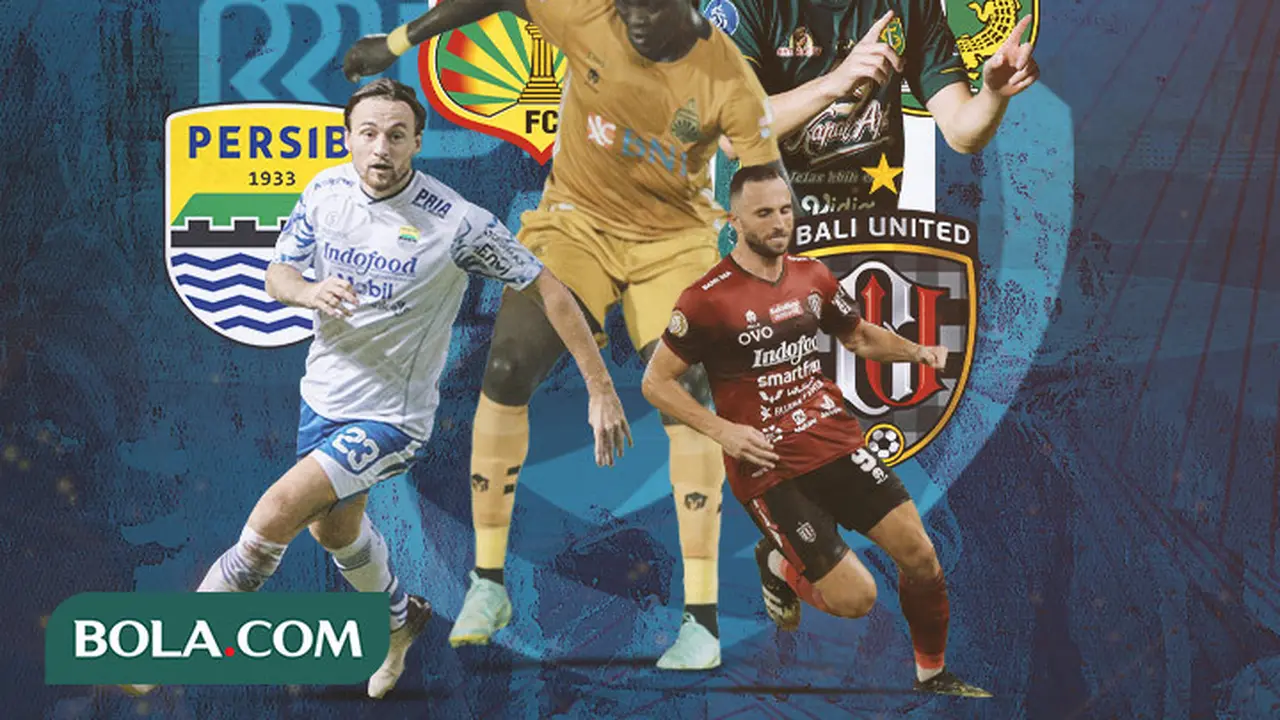 BRI Liga 1 - Ilustrasi Ilija Spasojevic, Marc Klok, Carlos Fortes, Taisei Marukawa, Ezechiel N'Douassel