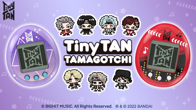 TinyTan Tamagotchi BTS (Dok. Bandai/Big Hit Music/Tamagotchi)