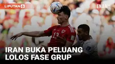 Iran membuka asa lolos ke babak gugur Piala Dunia 2022 usai meraih kemenangan pada laga kedua Grup B. Mereka membungkam Wales 2-0 di Stadion Ahmad Bin Ali, Jumat (25/11).