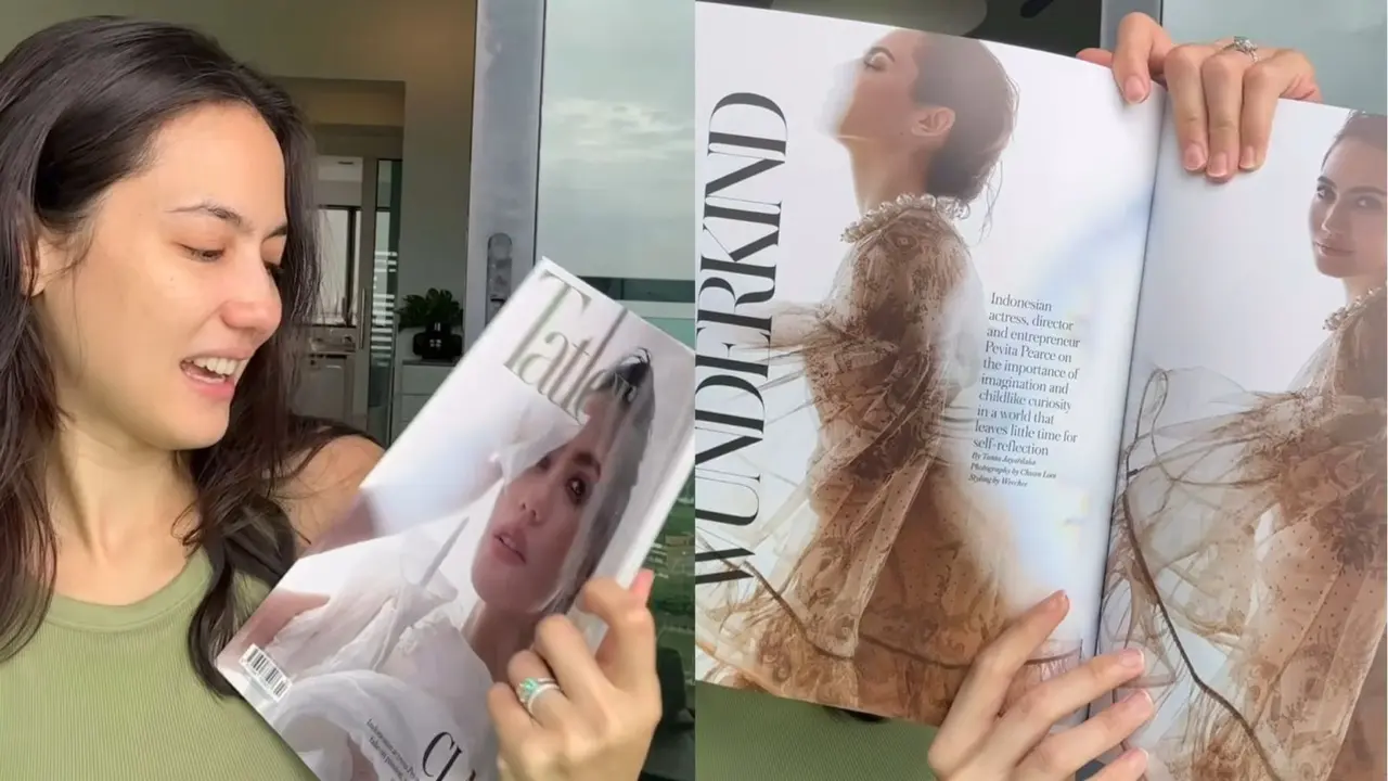 Gaya Glamor pevita pearce tampil perdana di sampul majalah internasional, Tatler Malaysia