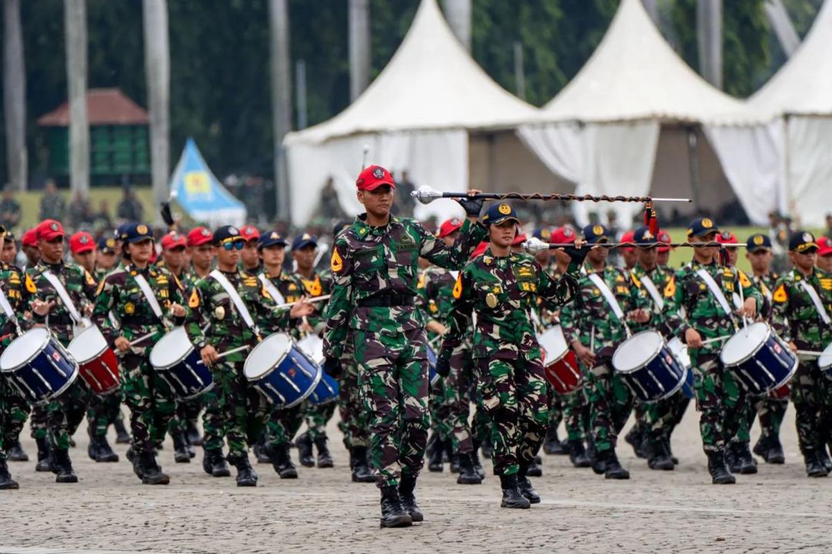 Momen Panglima TNI Cek Kesiapan Jelang HUT Ke-79 TNI