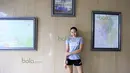 Pungky Afriecia, lahir di Bandung pada 28 April 1994 dan saat ini dia bermain untuk Jakarta Elektrik PLN pada Proliga 2016. (Bola.com/Nicklas Hanoatubun)