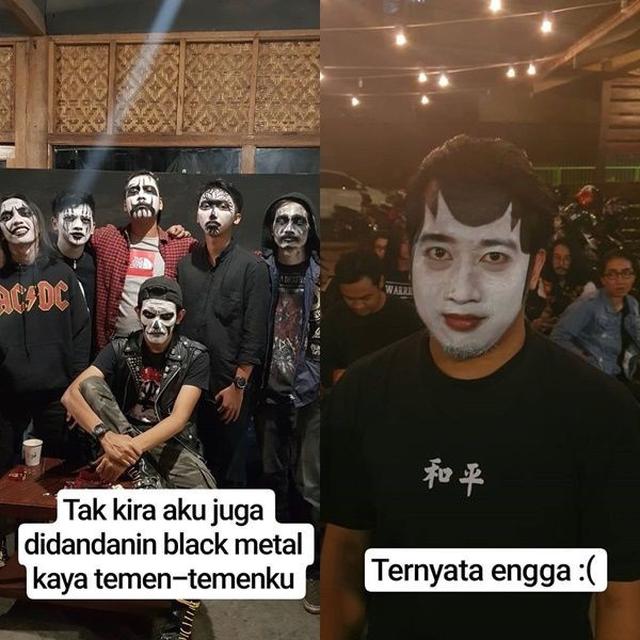 7 Potret Nyeleneh Dandadan Anak Metal Ini Bikin Tepuk Jidat