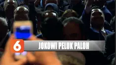 Jokowi tepis dugaan rengganggnya koalisi dengan memeluk Surya Paloh usai pidato di Kongres Partai Nasdem.