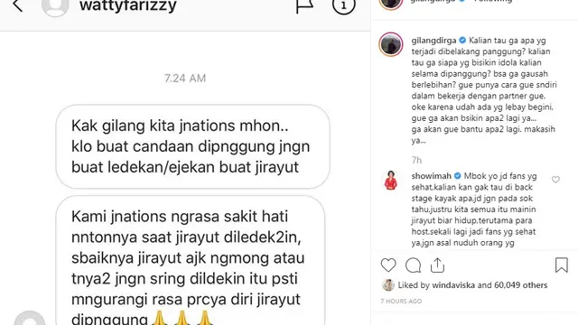 Gilang Dirga (Foto: Instagram/@gilangdirga)