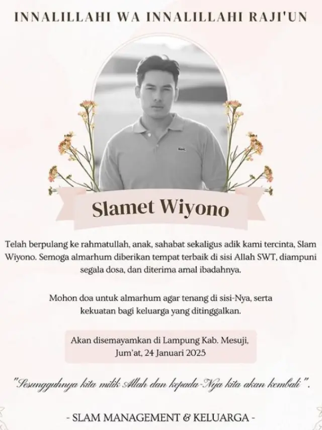 Makeup Artist Slam Wiyono Meninggal Dunia