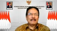 Menteri Agraria dan Tata Ruang atau Badan Pertanahan Nasional (ATR/BPN) Sofyan Djalil  dalam sambutannya di HUT LP3ES, Kamis (19/8/2021).