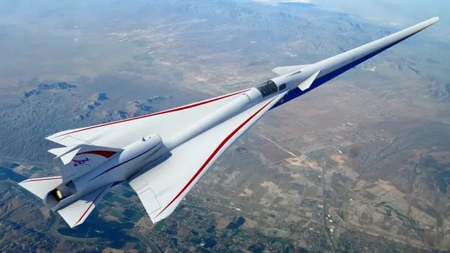 pesawat X-59 QueSST (sumber: Lockheed Martin)