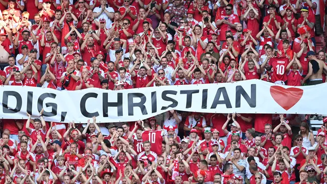 Momen Laga Denmark vs Belgia Disetop Sejenak untuk Hormati Christian Eriksen