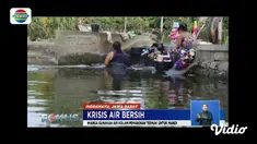 Warga Klaten, Jawa Tengah, harus mencuci baju dan beras menggunakan air bau dan berwarna hijau akibat krisis air bersih.
