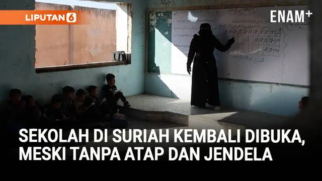 Sekolah di Suriah Kembali Dibuka Meski Rusak Parah