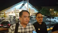 Ketua KPU Manado Ferley B Kaparang didampingi Ketua Divisi SDM, Ramly Pateda pada, Jumat (13/9/2024).