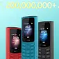 Foto Nokia 105 series yang berhasil terjual sebanyak 200 juta unit. (Foto: Gizchina).