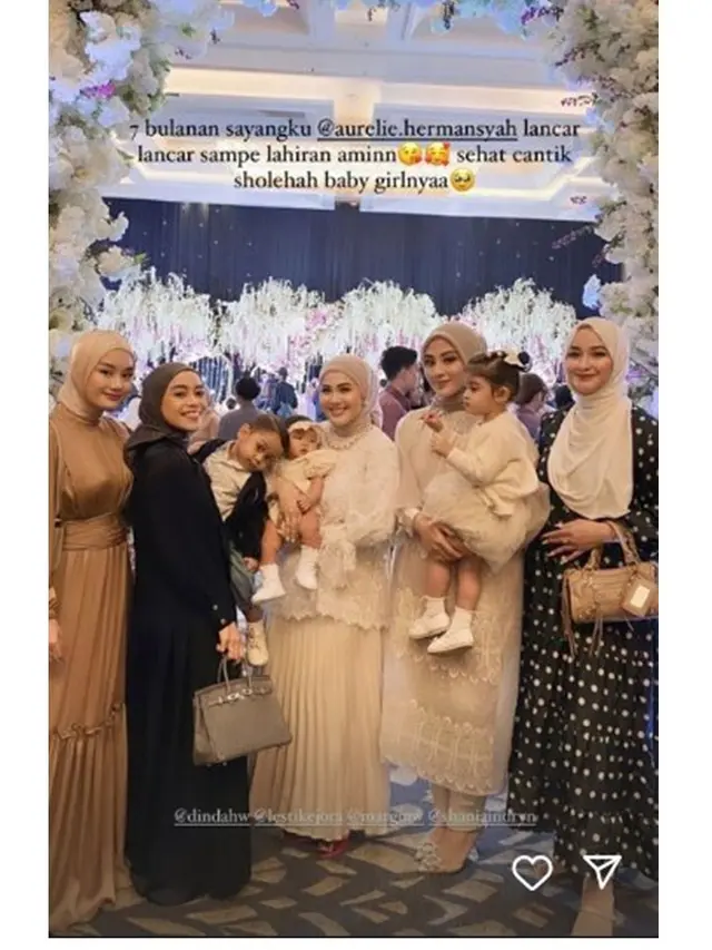 10 Momen Aurel Hermansyah dan Atta Halilintar Gelar Mitoni di Kehamilan Kedua, Bernuansa Ungu