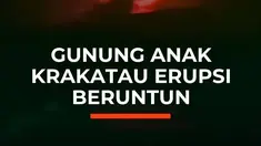 Gunung Anak Krakatau kembali mengalami erupsi berulang sejak Jumat (4/9/2026) hingga Sabtu (5/9/2026).

Berdasarkan laporan Magma Indonesia Kementerian ESDM, sedikitnya 10 kali erupsi tercatat dalam rentang waktu tersebut.

Sementara itu, sebuah siaran langsung di media sosial juga memperlihatkan...