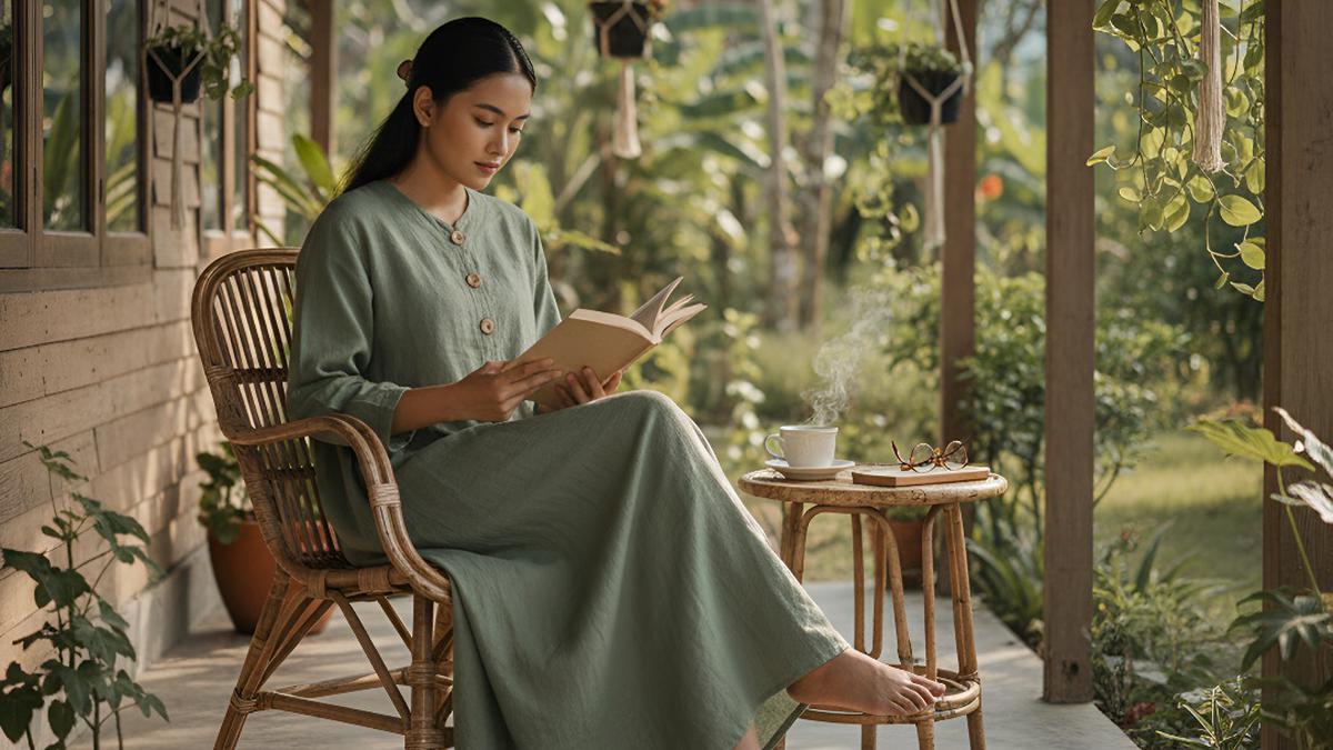 10 Model Gamis Daily Wear yang Anti Gerah, Nyaman Dipakai Seharian