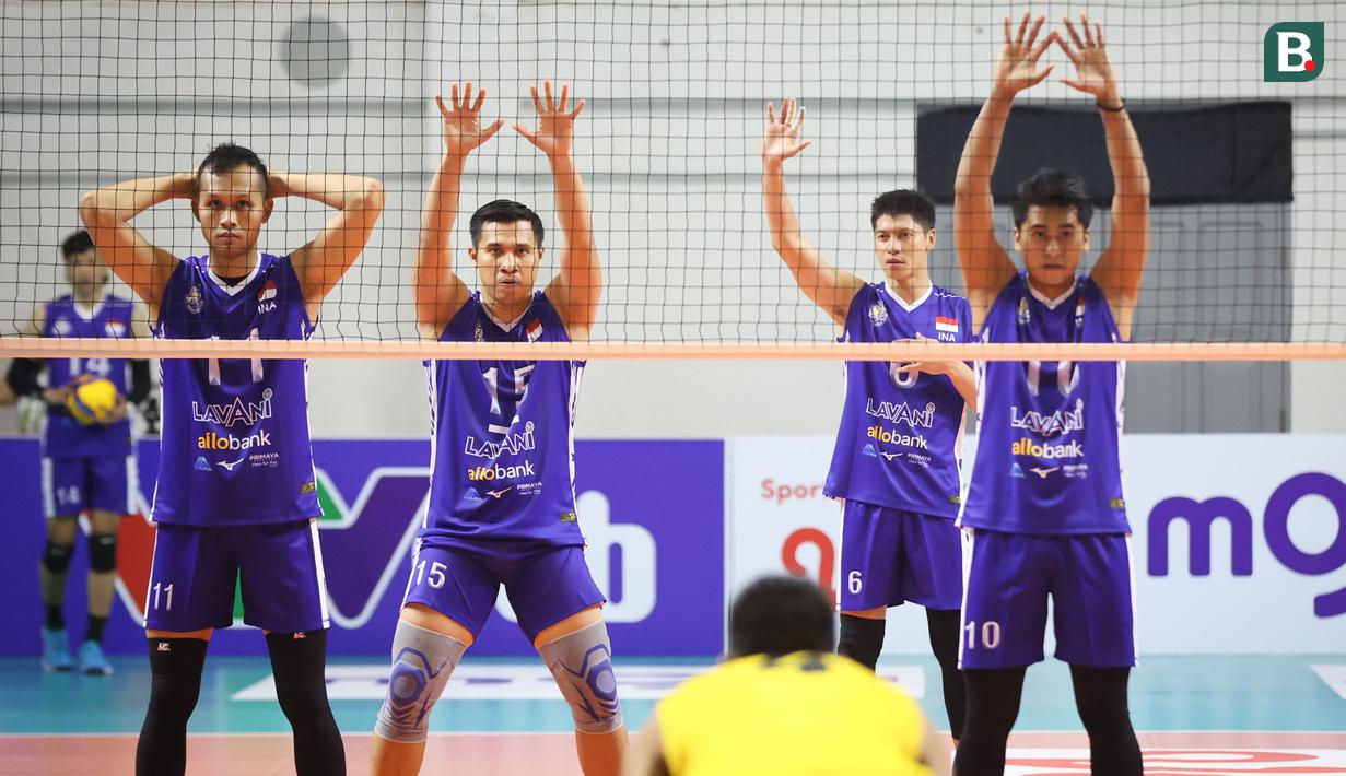 Indonesia akan menghadapi pertandingan penentuan saat melawan Thaliand untuk menjadi juara seri pertama SEA VLeague 2023. (Bola.com/Abdul Aziz)