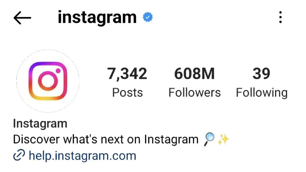 Instagram Official Account