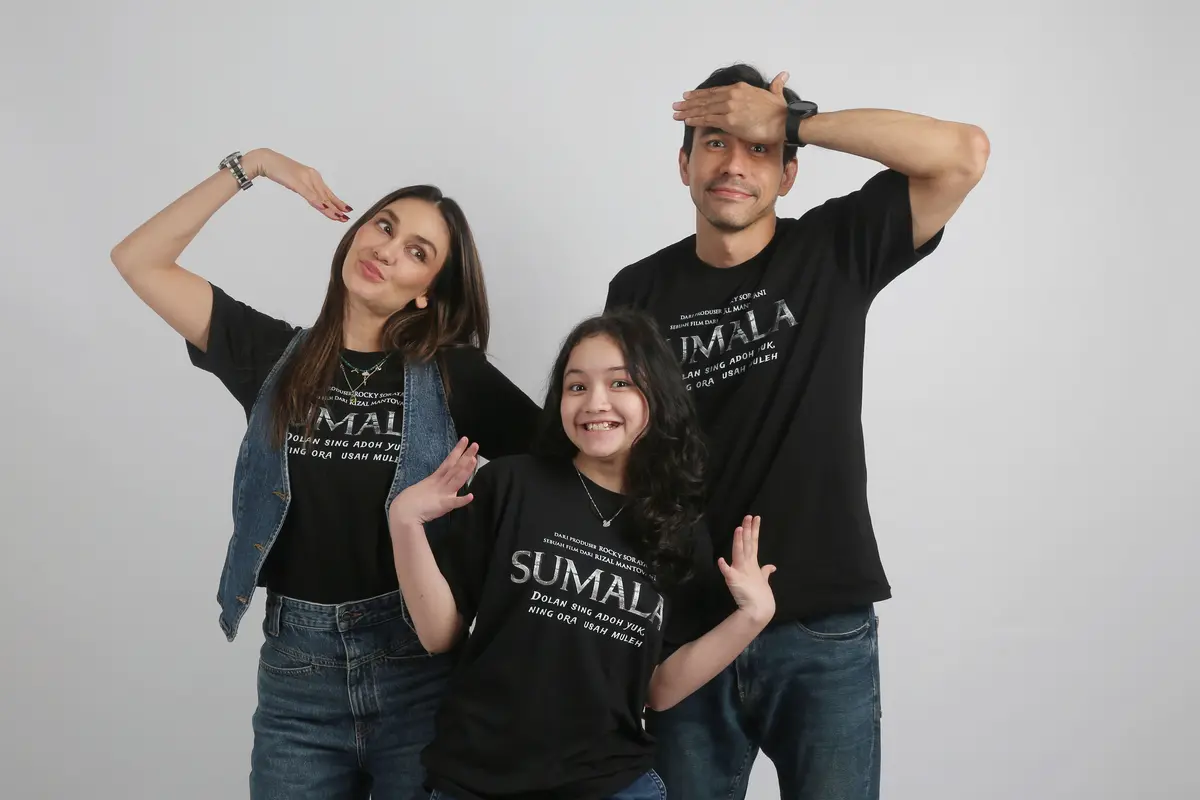 Luna Maya, Makayla Rose, dan Darius Sinathrya