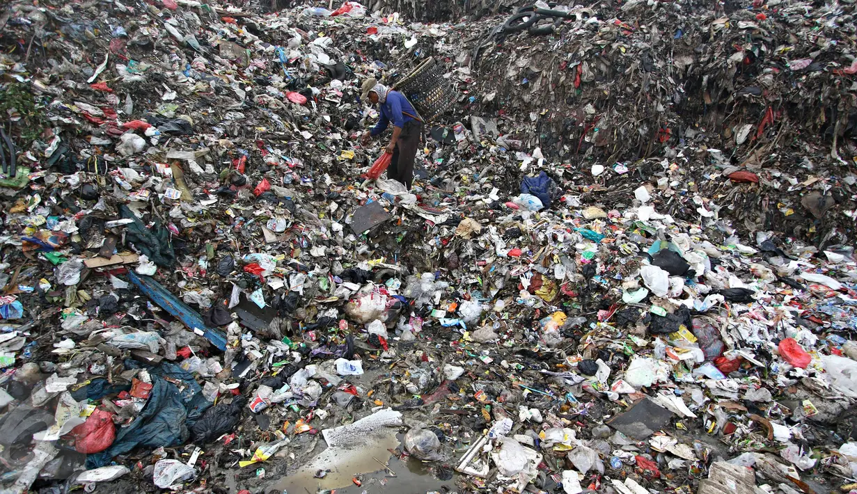  Kondisi Tempat Pembuangan Akhir (TPA) Bantar Gebang pasca penghadangan truk sampah DKI Jakarta, Rabu (4/11/2015). Bantar Gebang terlihat sepi dari pemulung. (Liputan6.com/ Immanuel Antonius)