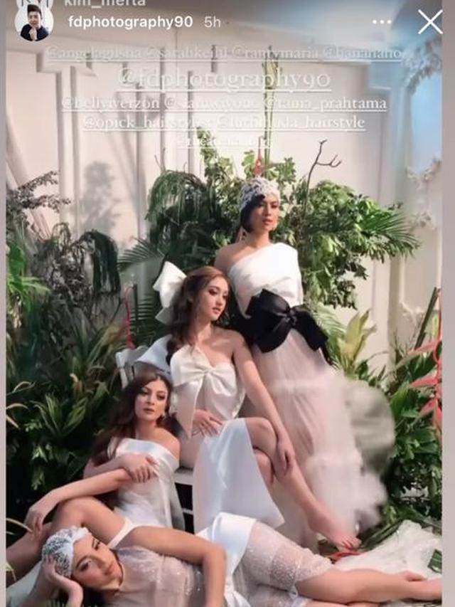 6 Gaya Pemotretan Ranty Maria dengan Geng SRAH, Curi Perhatian